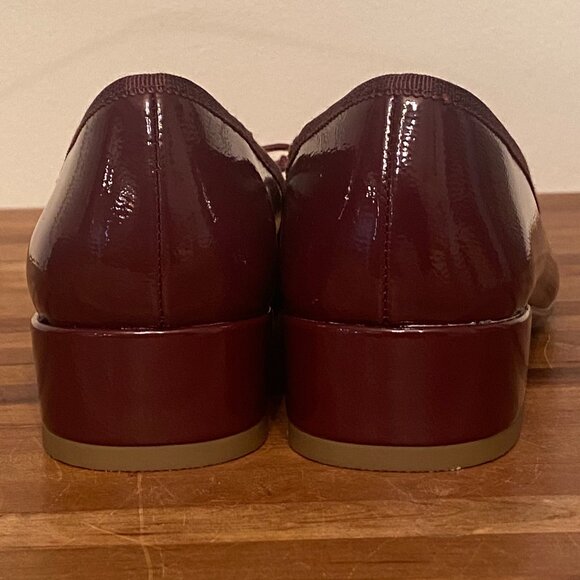 Women's Size 6 Burgundy Ballet Block Heel - Picture 4 of 9